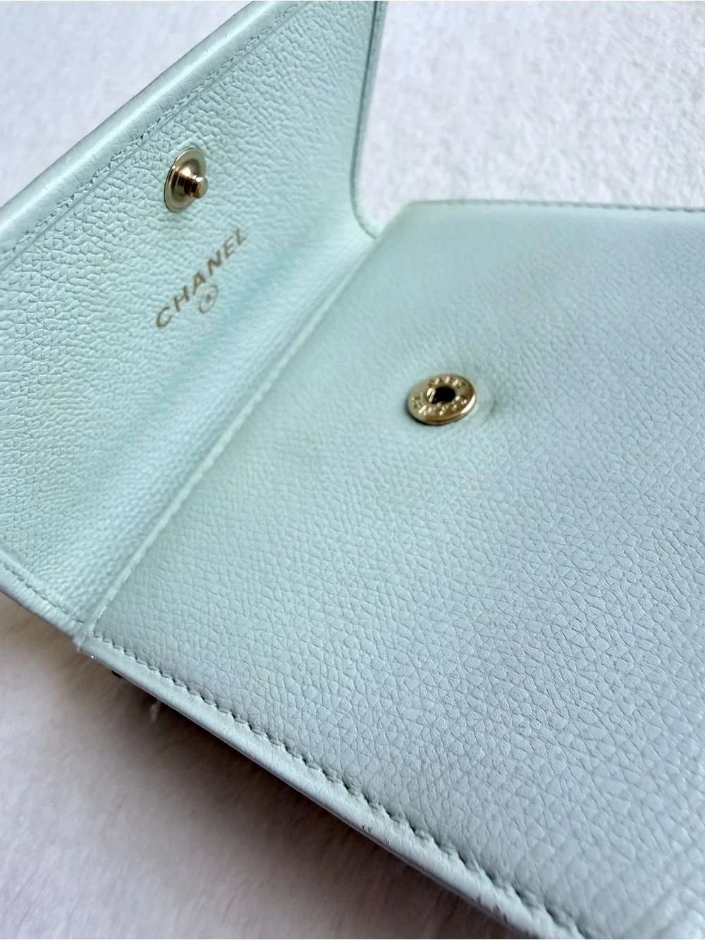 CHANEL
Light Blue Leather CC Compact Wallet - Picture 6 of 9